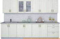 Кухня Интерлиния Мила Крафт 3.0А (дуб снежный) картинка