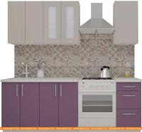 Кухня ВерсоМебель ВерсоЛайн 5-1.6 (кашемир/виола) картинка