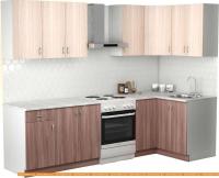 Кухня S-Company Клео лайт 1.2x2.1 правая (ясень шимо темный/ясень шимо светлый) картинка