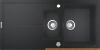 Кухонная мойка Grohe K400 60-C 100/50 1.5 31642AP0 (черный гранит) картинка