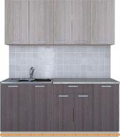 Кухня Интерлиния Мила Лайт 1.8 (шимо светлый/шимо темный) картинка