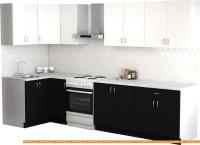 Кухня S-Company Клео лайт 1.2x2.6 левая (черный/белый) картинка