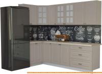 Кухня Интерлиния Мила Деко 1.2x2.7 (луна/травертин серый) картинка