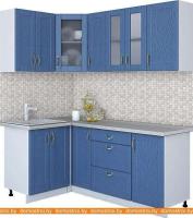 Кухня Интерлиния Мила Крафт 1.2x1.9 (дуб лазурный) картинка