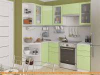 Кухня Vivat Mebel Валерия-М-04 (салатовый глянец) картинка