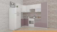 Кухня ВерсоМебель ЭкоЛайт-5 1.2x2.6 левая (белый/глициния) картинка
