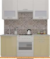 Кухня ВерсоМебель ЭкоЛайт-6 1.7 (белый/персик) картинка