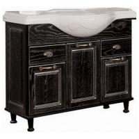 Тумба для умывальника Акватон Жерона 105 черное серебро картинка