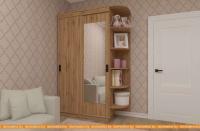 Шкаф-купе ЭлиГард Лагуна ШЛ-04.П.1 (дуб натуральный) картинка