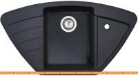 Кухонная мойка Zigmund & Shtain Eckig 900 (темная скала) картинка