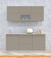 Кухня Интерлиния Мила Матте 1.8 А (луна/луна/травертин серый) картинка