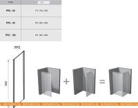 Душевая стенка Ravak Pivot PPS 80 (черный/прозрачное) картинка