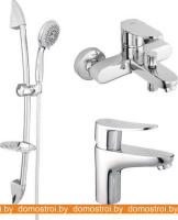 Комплект смесителей Rubineta Static 10 + Static 18 + Accord Aqua Superflex WT 625003 картинка