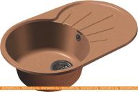 Кухонная мойка GranFest GF-R750L (терракот) картинка