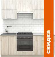 Кухня S-Company Клео крафт 2.0 (сосна лофт кремовая/сосна лофт белая) картинка