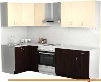 Кухня S-Company Клео лайт 1.2x2.1 левая (венге магия/песочный) картинка