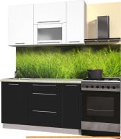 Кухня Интерлиния Мила Пластик 2.2 В (слива глянец/опал светлый) картинка