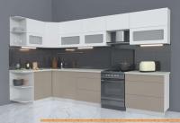 Кухня Интерлиния Мила Матте 1.5x3.5 Б левая (белый/луна/опал светлый) картинка