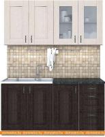 Кухня Интерлиния Мила Хольц 16 (дуб венге/дуб молочный) картинка