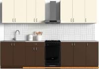 Кухня S-Company Клео колор 2.6 (темно-коричневый/ваниль) картинка