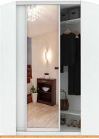 Шкаф-купе Кортекс-мебель Сенатор ШК30 Классика ДСП с зеркалом (белый) картинка