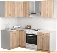 Кухня S-Company Клео лайт 1.2x1.6 левая (дуб сонома/дуб сонома) картинка