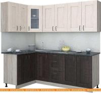 Кухня Интерлиния Мила Хольц 12x22 (дуб венге/дуб молочный) картинка