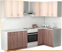 Кухня S-Company Клео лайт 1.2x2.0 правая (ясень шимо темный/ясень шимо светлый) картинка