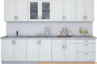 Кухня Интерлиния Мила Крафт 3.0Б (дуб полярный) картинка