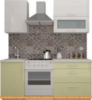 Кухня ВерсоМебель ВерсоЛайн 4-1.3 (белый/ваниль) картинка