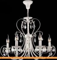 Подвесная люстра Евросвет 3305/5 белый с золотом/прозрачный хрусталь картинка