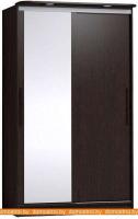 Шкаф-купе Глазов Strike 1200 ЛДСП с зеркалом (венге) картинка