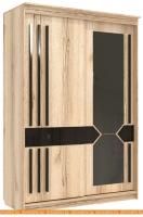 Шкаф-купе SV-Мебель №25 170 (блэк делано/лакобель/черный матовый) картинка