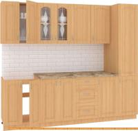Кухня Кортекс-мебель Корнелия Ретро 2.4м (ольха/марсель) картинка