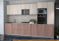 Кухня Интерлиния Мила Лайт 3.4 ВТ (шимо светлый/шимо темный/малага) картинка