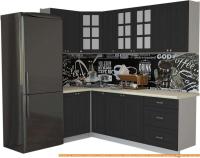 Кухня Интерлиния Мила Деко 1.2x2.3 (пепел/опал светлый) картинка