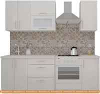 Кухня ВерсоМебель ВерсоЛайн 4-1.6 (белый 001) картинка