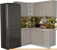 Кухня Интерлиния Мила Деко 1.2x1.8 (луна/травертин серый) картинка