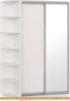 Шкаф-купе Империал Тетрис ДЗ 120x240 (белый жемчуг) картинка