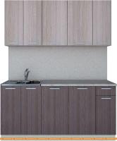 Кухня Интерлиния Мила Лайт 1.7-60 (ясень светлый/ясень тёмный) картинка