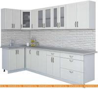 Кухня Интерлиния Мила Крафт 1.2x3.1 (дуб полярный) картинка