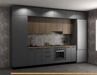 Кухня ЗОВ Памела прямая 3.7 м (маренго/тик самоа верт) картинка