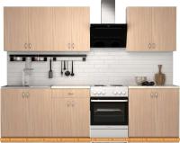 Кухня S-Company Клео лайт 2.2 (дуб молочный/дуб молочный) картинка