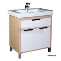 Тумба Aquanet Гретта 75 с двумя дверцами Светлый дуб картинка