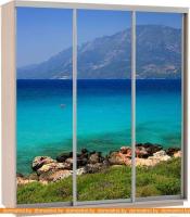 Шкаф-купе Иволанд Трейд K2451-3 (дуб молочный) картинка