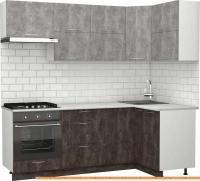 Кухня S-Company Клео крафт 1.2x2.2 правая (ателье темное/ателье светлое) картинка