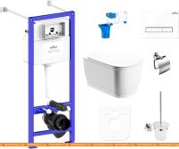 Унитаз Lavinia Boho Relfix Bell Pro Rimless 9 в 1 97020105 (белое стекло) картинка