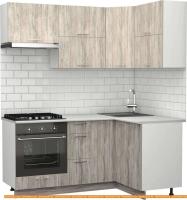 Кухня S-Company Клео крафт 1.2x1.8 правая (артвуд темный/артвуд светлый) картинка