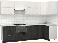 Кухня S-Company Клео крафт 1.2x2.9 правая (север дер. темное/север дер. светлое) картинка