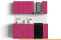 Кухня S-Company Клео колор 1.5 (малиновый/малиновый) картинка